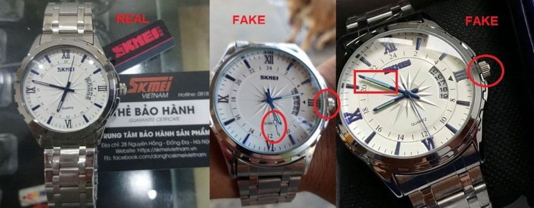 skmei original vs fake